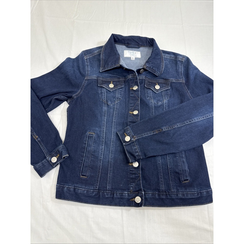 JACKET DENIM WOMENS SMALL‎ 3174 Time and Tru